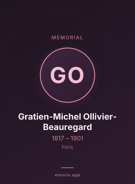 Memorial portrait of Gratien-Michel Ollivier-Beauregard