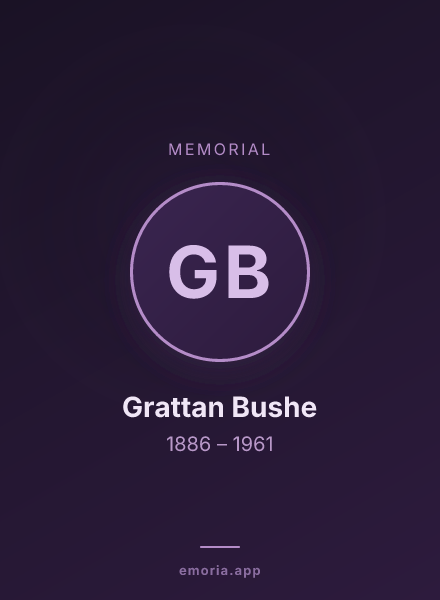 Memorial portrait of Grattan Bushe