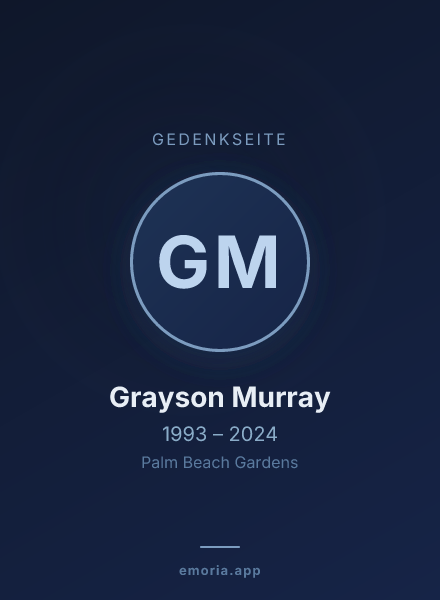 Gedenkportrait von Grayson Murray
