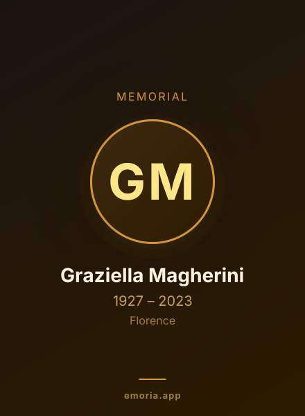 Memorial portrait of Graziella Magherini