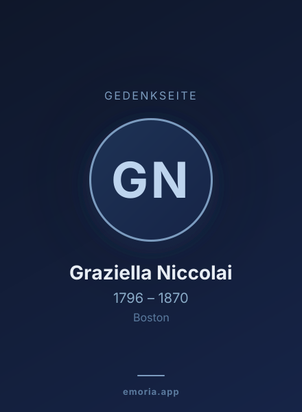 Gedenkportrait von Graziella Niccolai