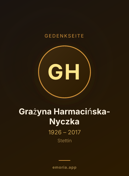 Gedenkportrait von Grażyna Harmacińska-Nyczka