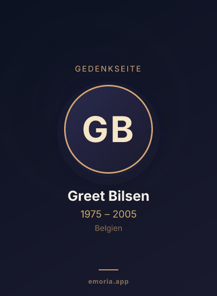 Gedenkportrait von Greet Bilsen