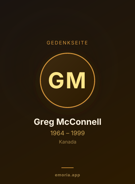 Gedenkportrait von Greg McConnell