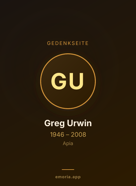 Gedenkportrait von Greg Urwin