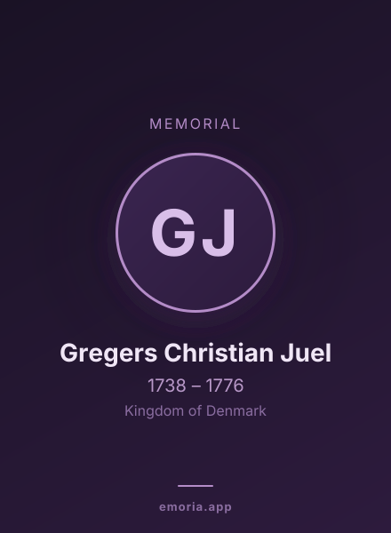 Memorial portrait of Gregers Christian Juel