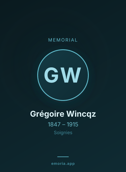 Memorial portrait of Grégoire Wincqz