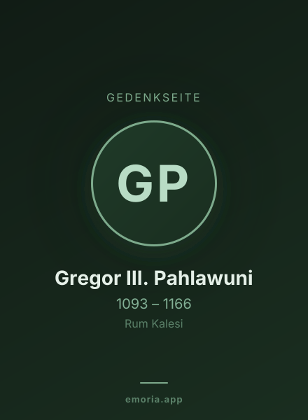 Gedenkportrait von Gregor III. Pahlawuni