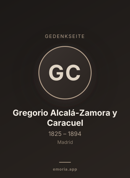 Gedenkportrait von Gregorio Alcalá-Zamora y Caracuel