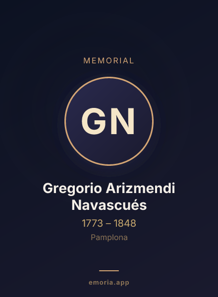Memorial portrait of Gregorio Arizmendi Navascués