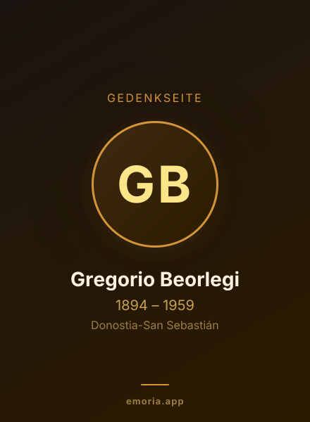 Gedenkportrait von Gregorio Beorlegi