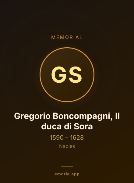Memorial portrait of Gregorio Boncompagni, II duca di Sora