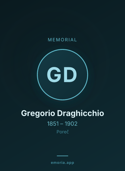 Memorial portrait of Gregorio Draghicchio
