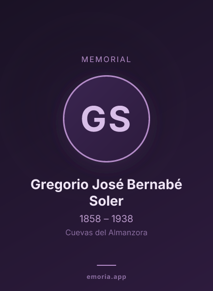 Memorial portrait of Gregorio José Bernabé Soler