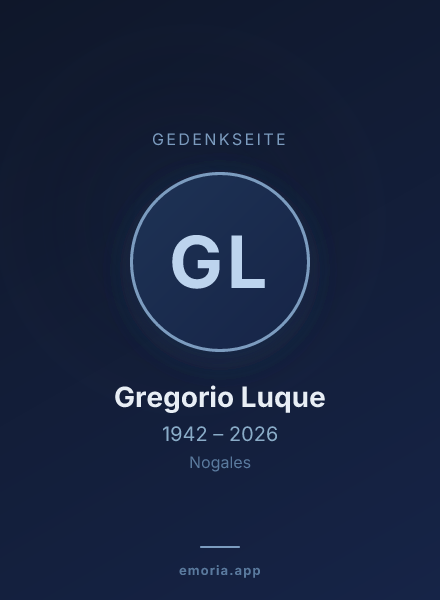 Gedenkportrait von Gregorio Luque