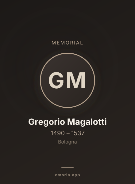 Memorial portrait of Gregorio Magalotti