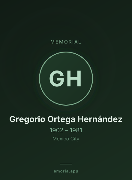 Memorial portrait of Gregorio Ortega Hernández