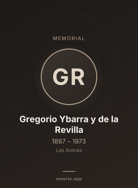 Memorial portrait of Gregorio Ybarra y de la Revilla