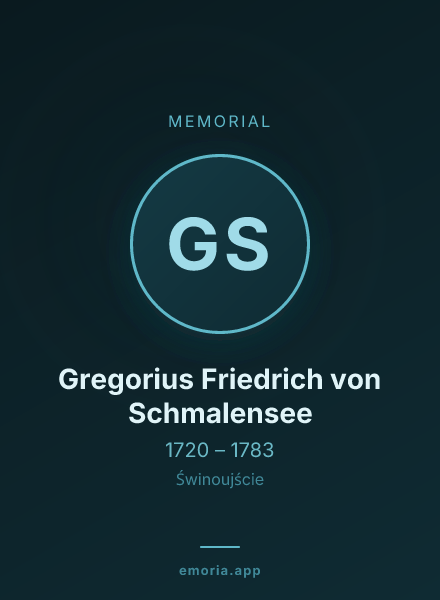 Memorial portrait of Gregorius Friedrich von Schmalensee