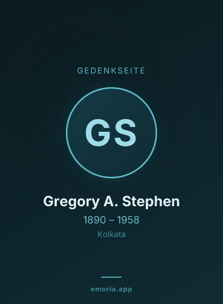 Gedenkportrait von Gregory A. Stephen