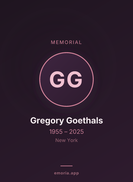 Memorial portrait of Gregory Goethals