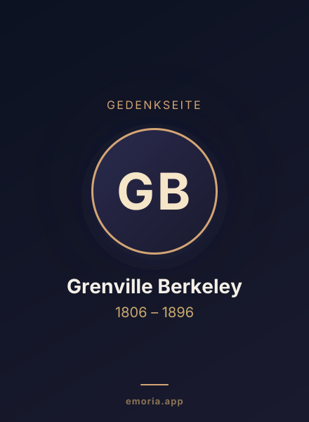 Gedenkportrait von Grenville Berkeley