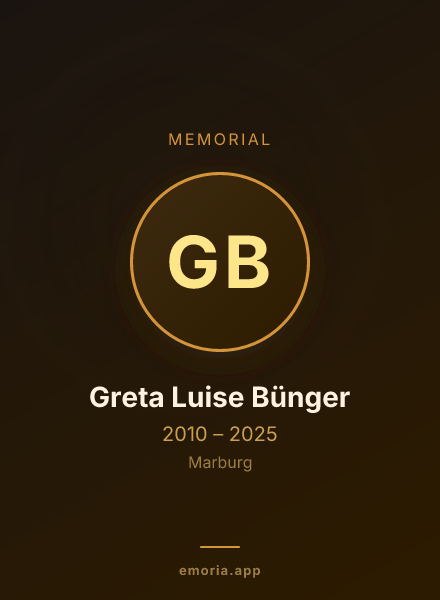Memorial portrait of Greta Luise Bünger