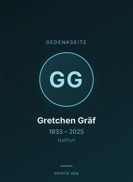 Gedenkportrait von Gretchen Gräf