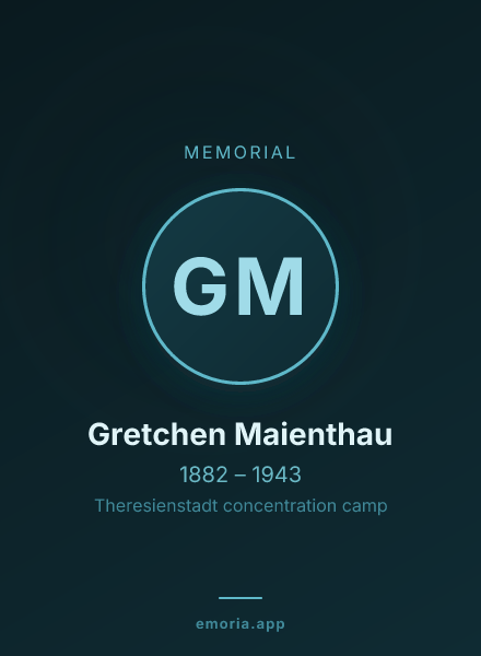 Memorial portrait of Gretchen Maienthau