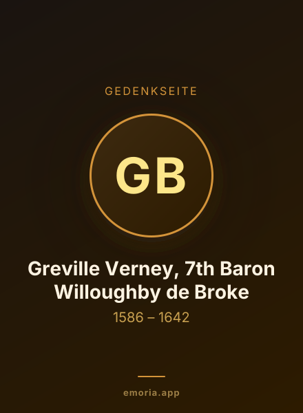 Gedenkportrait von Greville Verney, 7th Baron Willoughby de Broke