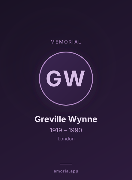 Memorial portrait of Greville Wynne