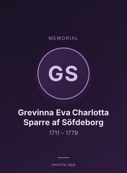 Memorial portrait of Grevinna Eva Charlotta Sparre af Söfdeborg