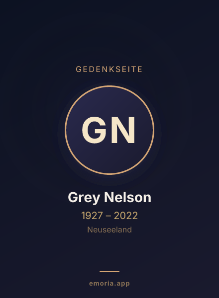 Gedenkportrait von Grey Nelson