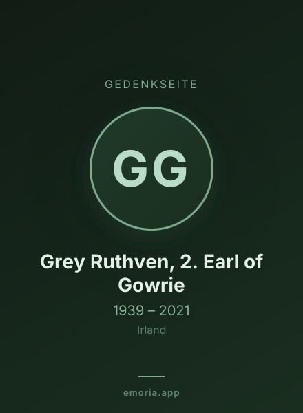 Gedenkportrait von Grey Ruthven, 2. Earl of Gowrie