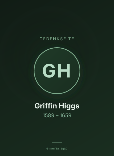 Gedenkportrait von Griffin Higgs