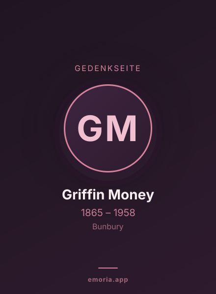 Gedenkportrait von Griffin Money