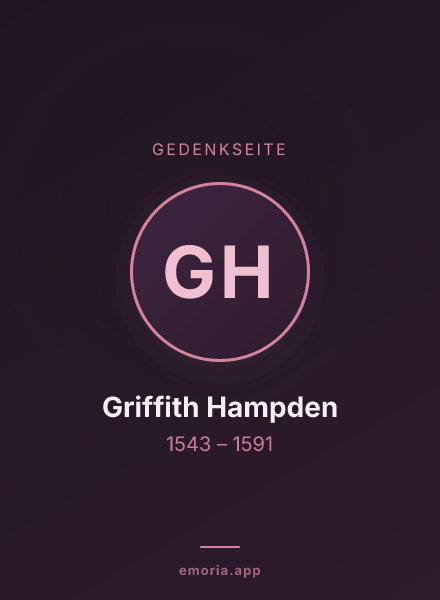 Gedenkportrait von Griffith Hampden