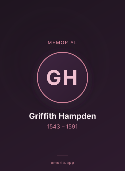 Memorial portrait of Griffith Hampden