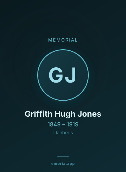Memorial portrait of Griffith Hugh Jones