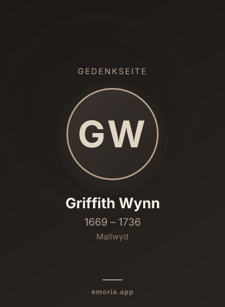 Gedenkportrait von Griffith Wynn