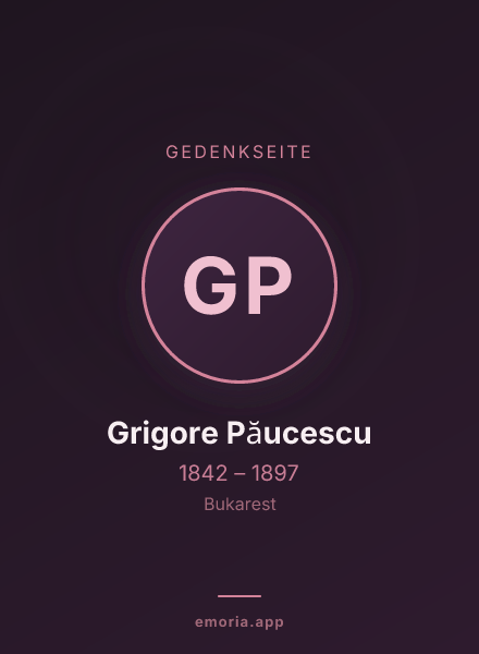 Gedenkportrait von Grigore Păucescu