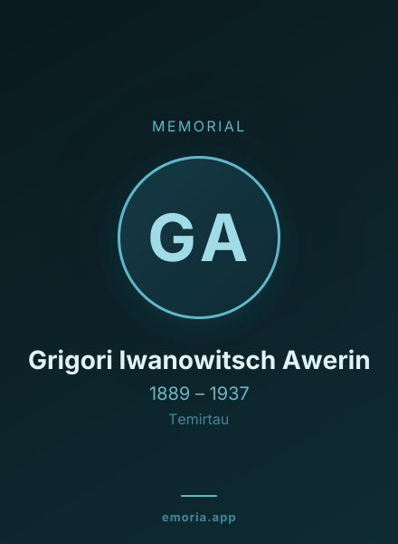 Memorial portrait of Grigori Iwanowitsch Awerin