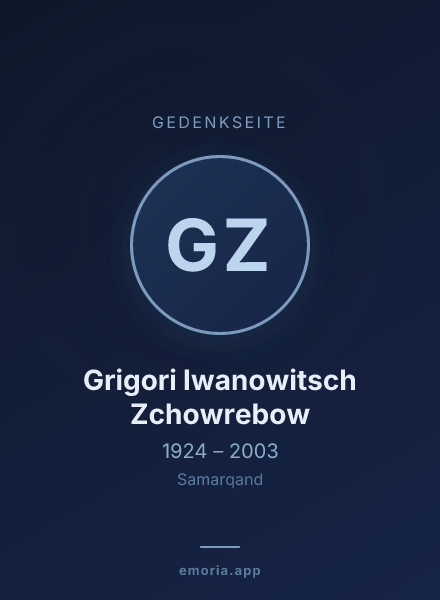 Gedenkportrait von Grigori Iwanowitsch Zchowrebow