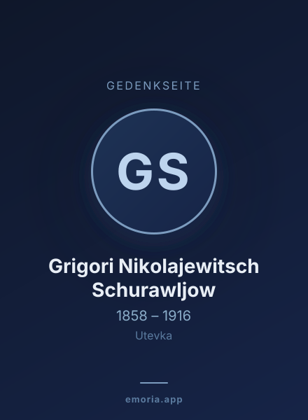 Gedenkportrait von Grigori Nikolajewitsch Schurawljow