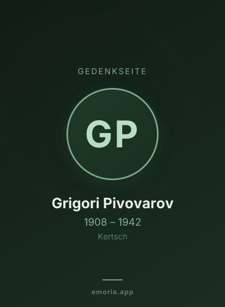 Gedenkportrait von Grigori Pivovarov