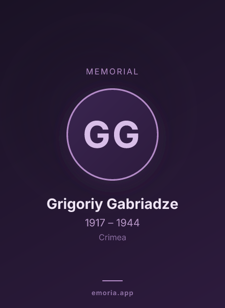 Memorial portrait of Grigoriy Gabriadze
