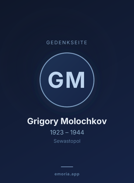 Gedenkportrait von Grigory Molochkov