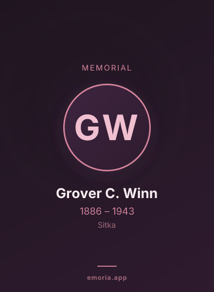 Memorial portrait of Grover C. Winn