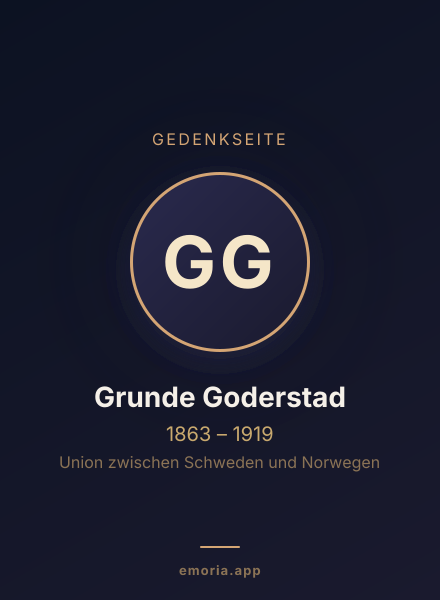 Gedenkportrait von Grunde Goderstad