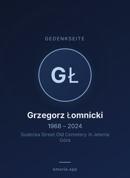 Gedenkportrait von Grzegorz Łomnicki